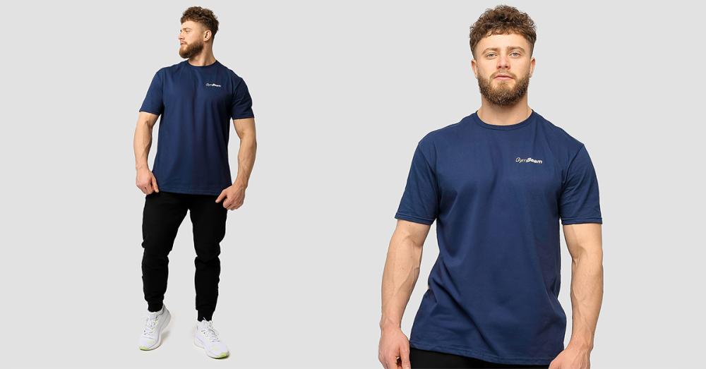Tričko Basic Navy Blue - GymBeam