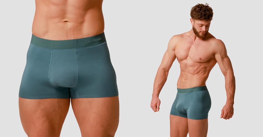 Men's Boxer Briefs Soft 2Pack Blue - GymBeam
