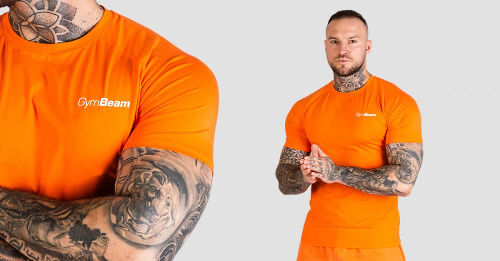 TRN Tailliertes T-Shirt Orange - GymBeam