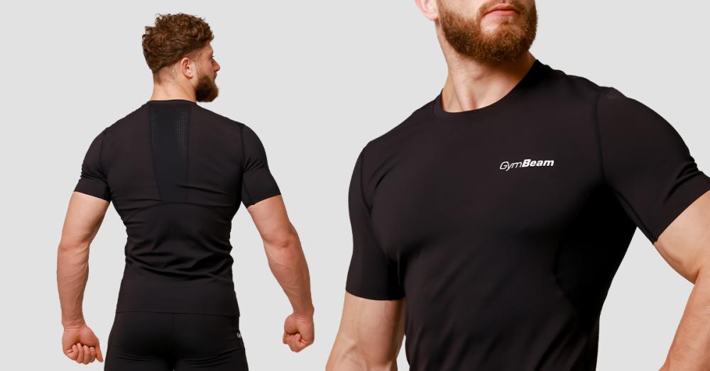 Mid Compression T-Shirt Black - GymBeam