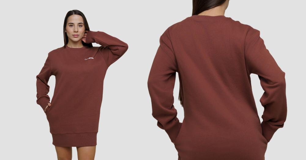 Women's Agile Longline Sweatshirt Root - GymBeam