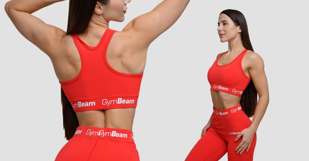 Women's Simple Bra Rouge Red - GymBeam 