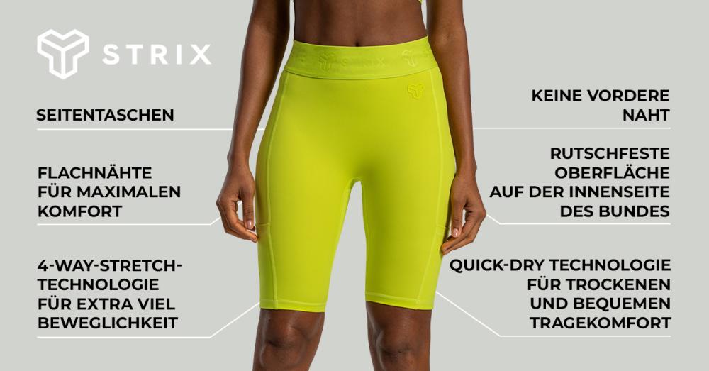 Lunar Biker Shorts Black - STRIX