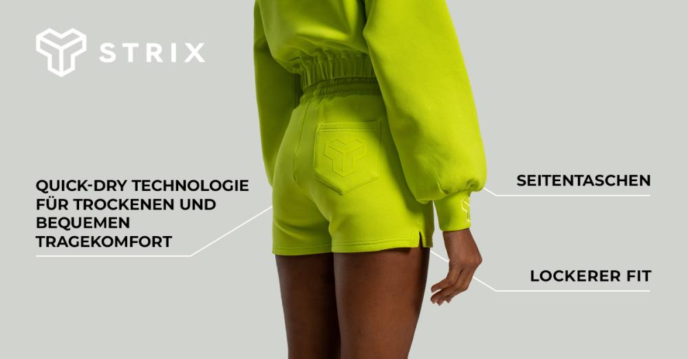 Women's Lunar Shorts Chartreuse - STRIX