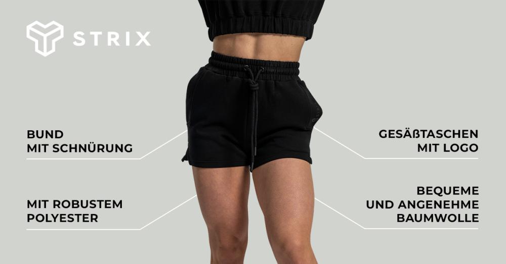 Women's Lunar Shorts Black - STRIX