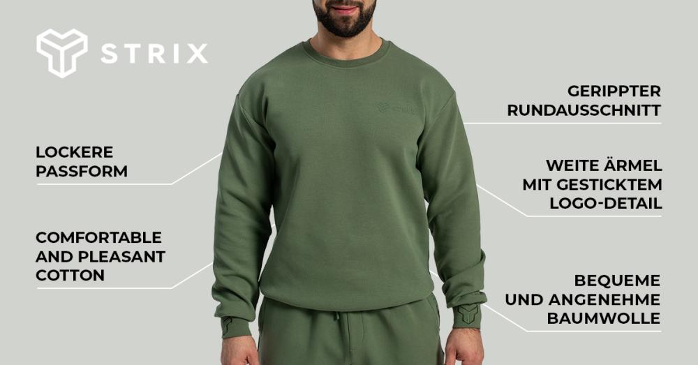 Relaxed Sweatshirt Cedar Green - STRIX