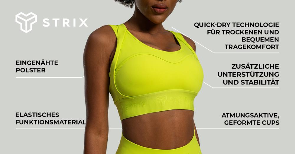 Lunar Sports Bra Chartreuse - STRIX