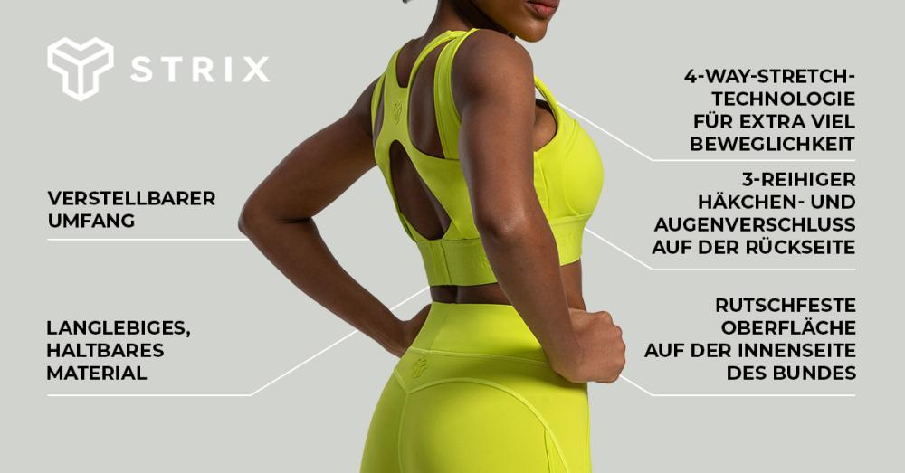 Lunar Sports Bra Chartreuse - STRIX