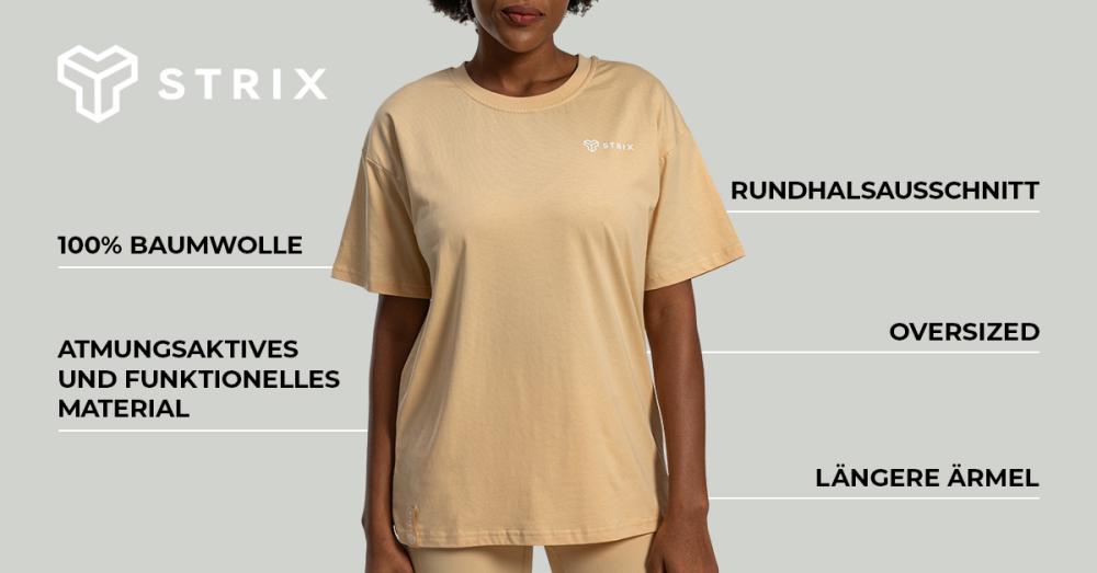Women's Lunar Oversized Tee Sandshell - STRIX