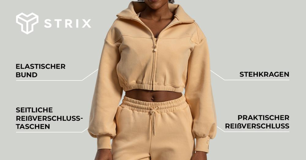 Dámska mikina Lunar Zip-Up Sandshell - STRIX