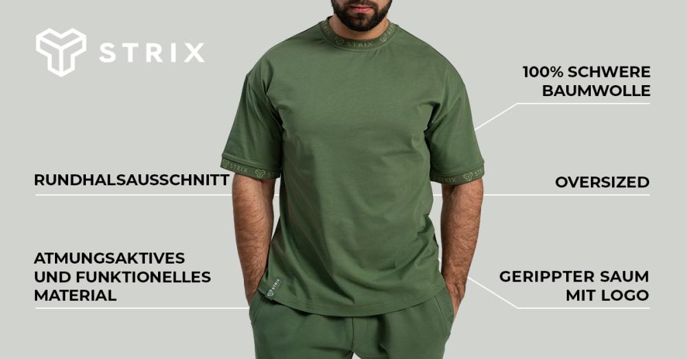 Oversized Heavy Tee Cedar Green - STRIX