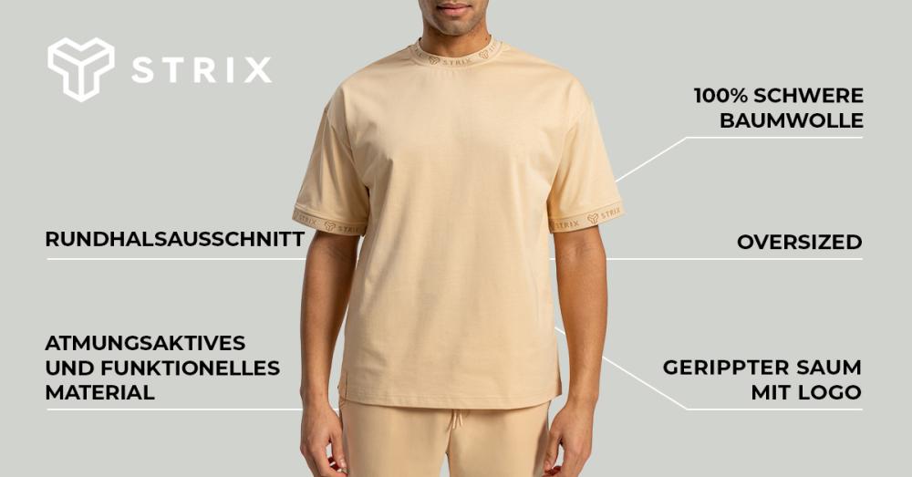 Oversized Heavy Tee Sandshell - STRIX