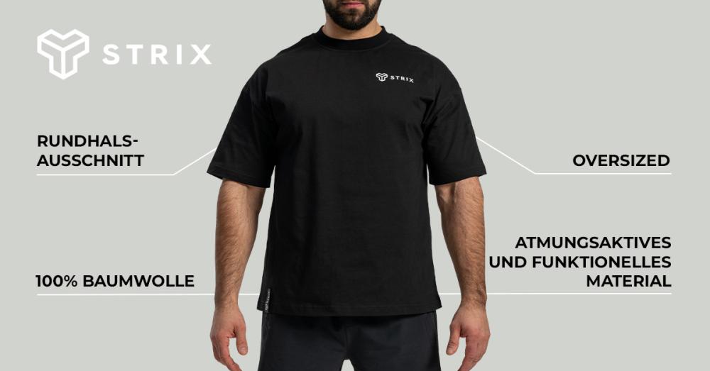 Oversized Tee Black - STRIX