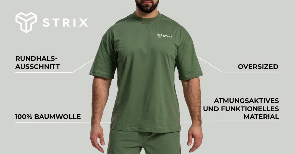 Oversized Tee Cedar Green - STRIX