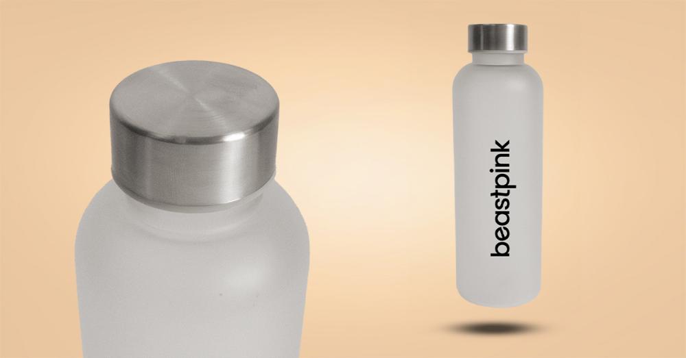 Thirst Trap Bottle White 500 ml - BeastPink