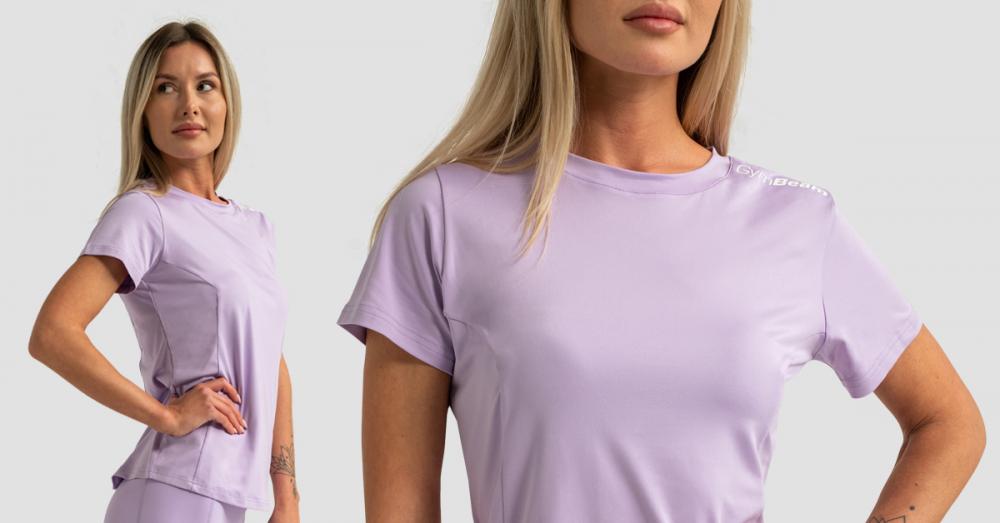 Grenzenloses Sport-T-Shirt für Frauen Lavendel - GymBeam
