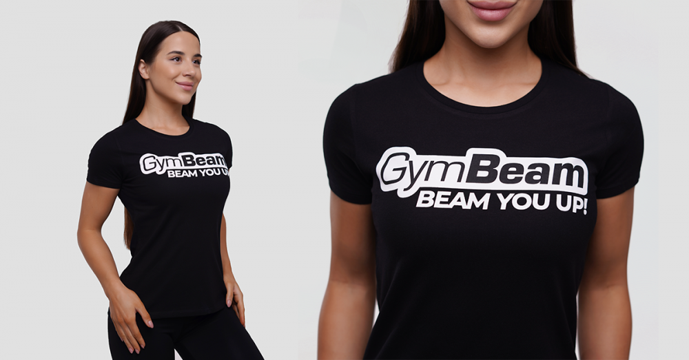 Damen Beam T-Shirt Schwarz - GymBeam