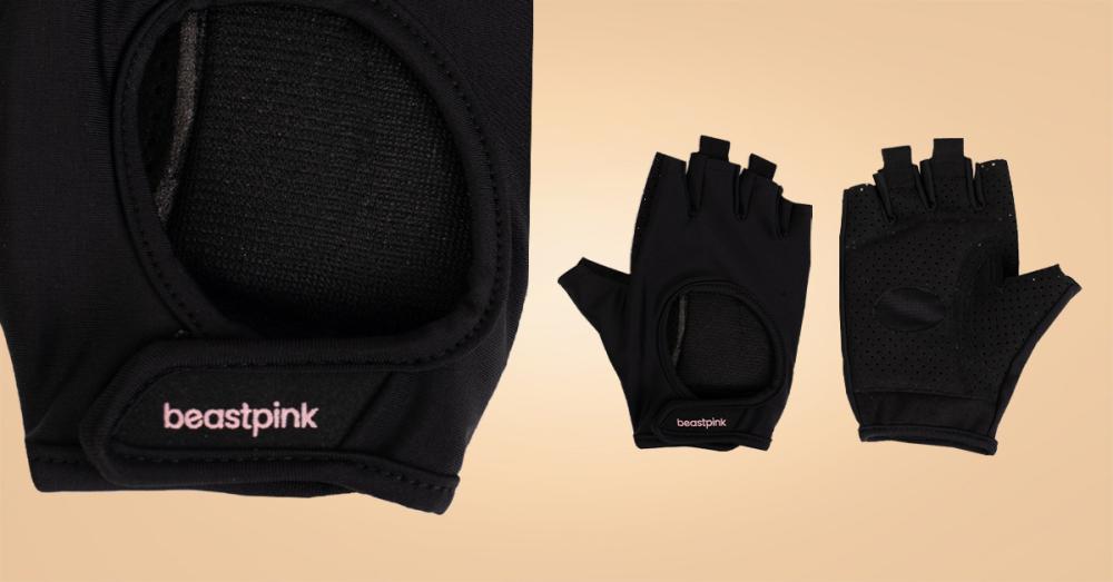 Hyper Fitness-Handschuhe für Frauen Black - BeastPink