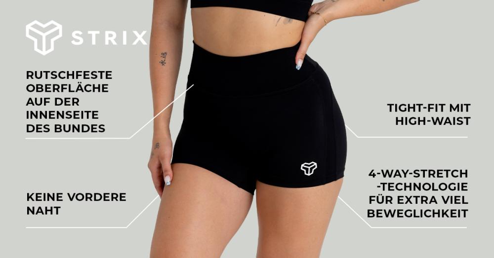 Women's Shorts Black - STRIX