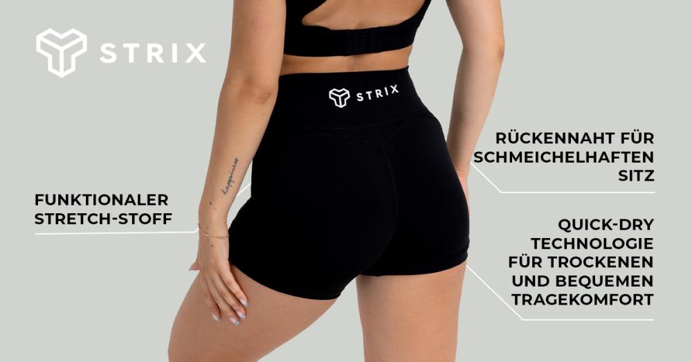 Women's Shorts Black - STRIX