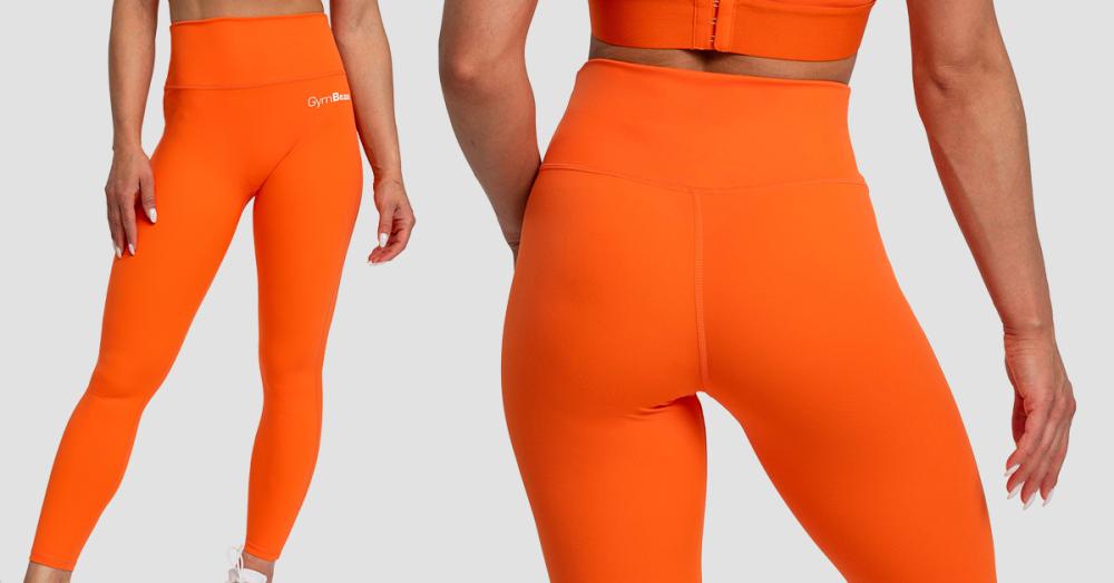 Women's Limitless High-Waisted Leggings Orange - GymBeam