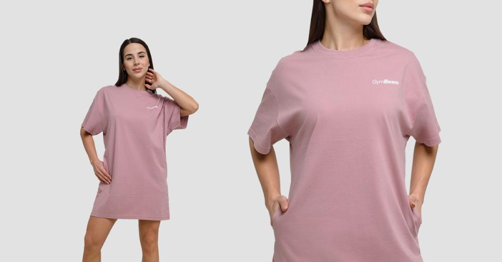 Women's Agile T-Shirt Dress Woodrose - GymBeam