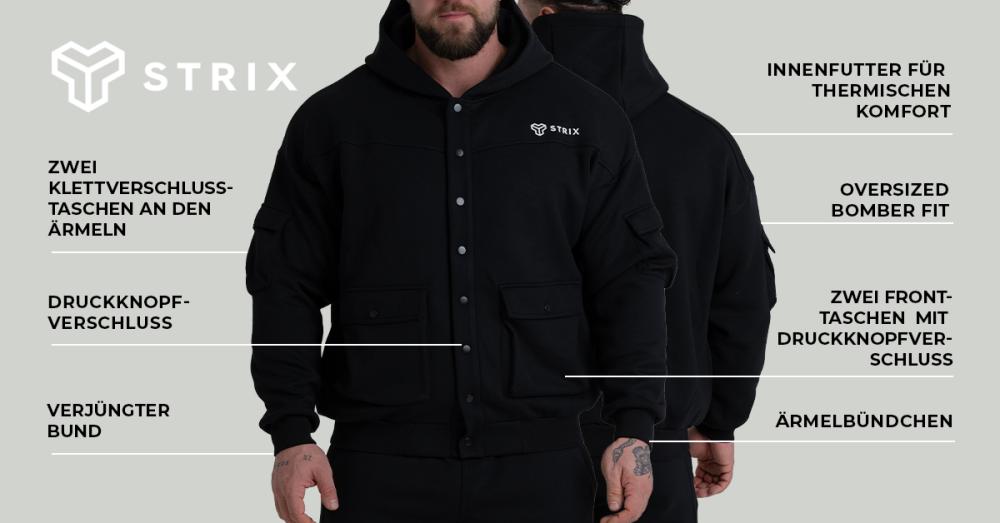 ZOA Relaxed Jacket Black - STRIX