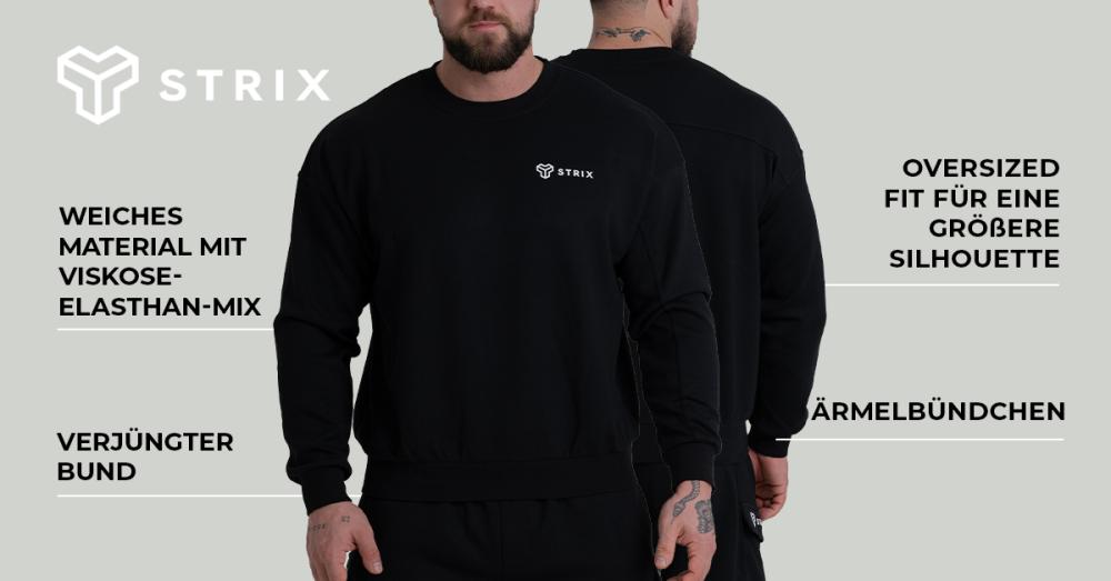 ZOA Relaxed Sweatshirt Black - STRIX