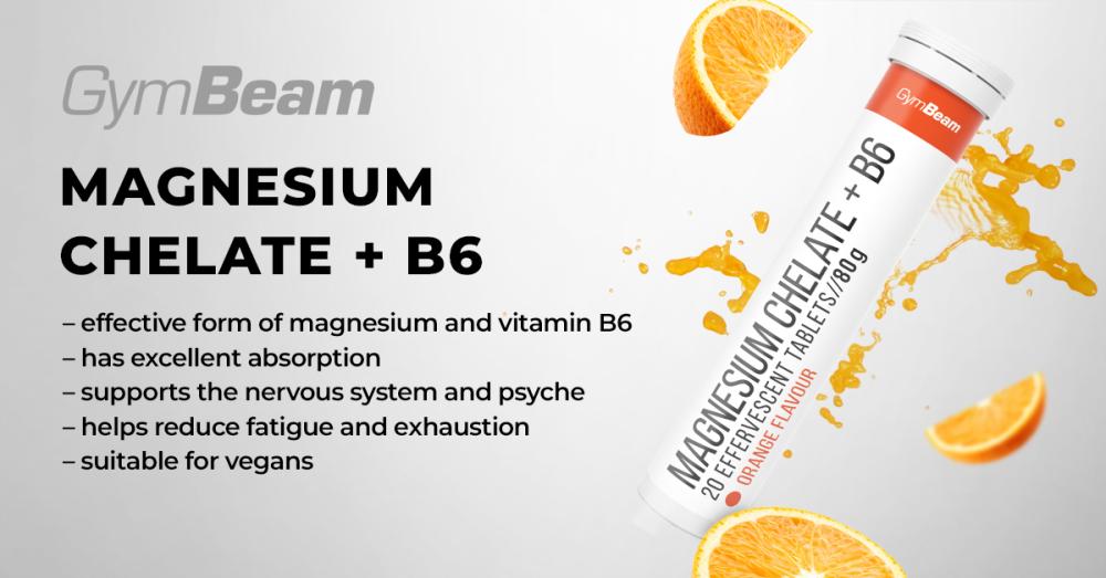 Magnesium Chelat + B6 - GymBeam