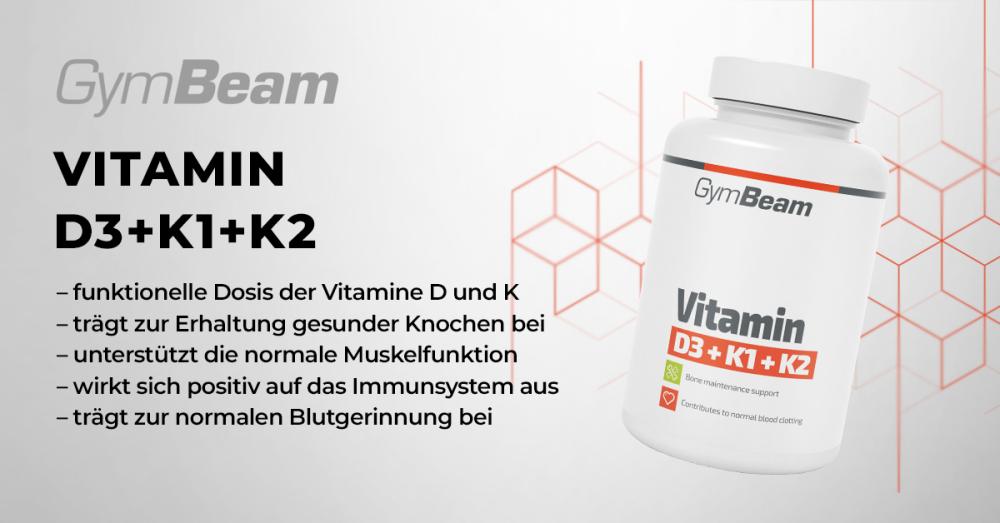 Vitamin D3+K1+K2 - GymBeam