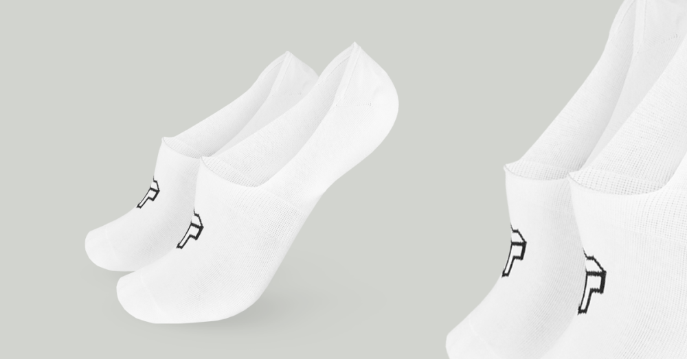 No-Show Socken in White - Strix