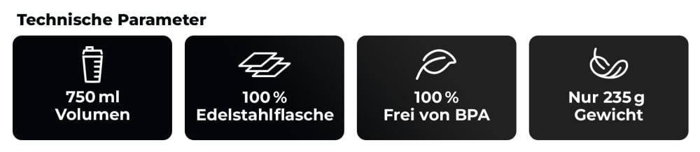 Was bietet Stahl Shaker Batman™ 750 ml - GymBeam