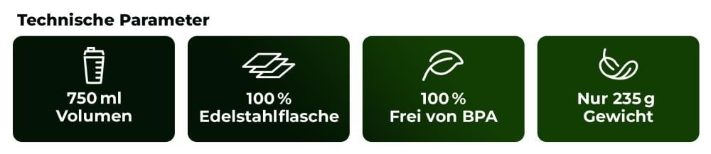 Was bietet Stahl Shaker The Joker™ 750 ml - GymBeam