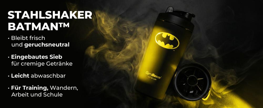 Vorteile von Stahl Shaker Batman™ 750 ml - GymBeam
