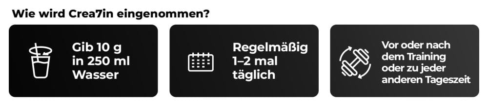Wie verwendet man Crea7in - GymBeam?
