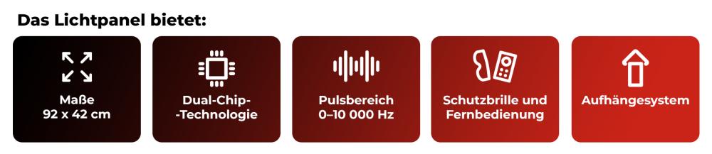 Rotlichttherapie Panel Max - GymBeam