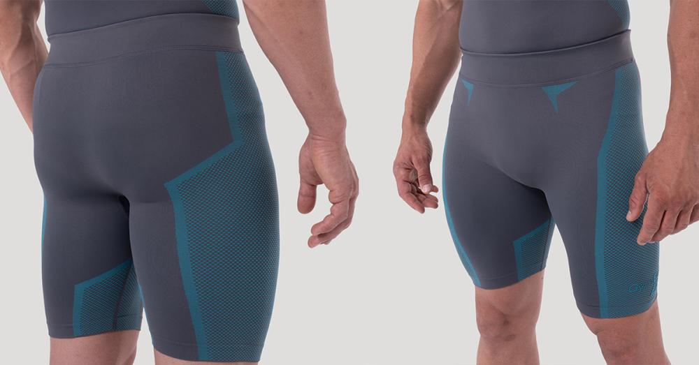 OG1 Seamless Shorts in Grey/Blue - GymBeam