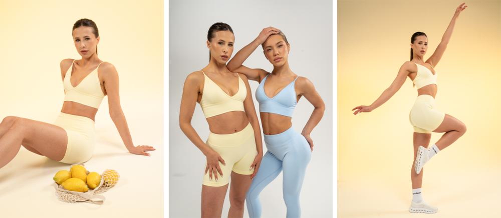 Luma Sport-BH in Butter Yellow - GymBeam