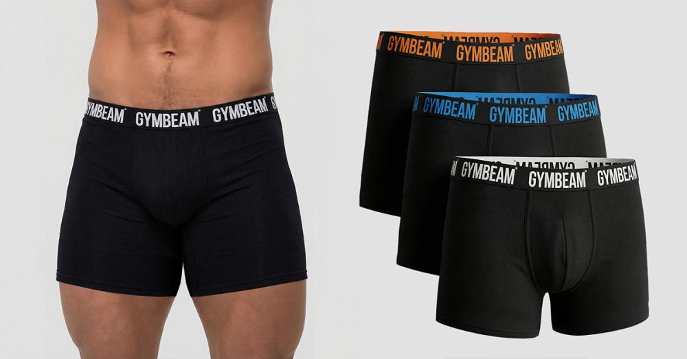 FIT Boxershorts 3er-Pack für Männer in Black - GymBeam