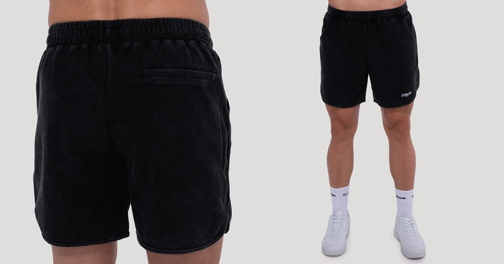 Persistence Washed Shorts Black - GymBeam