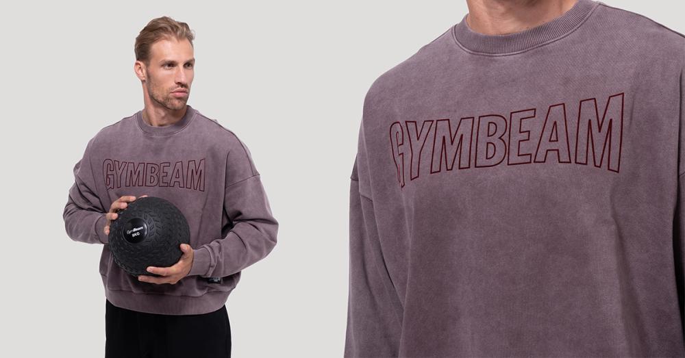 Persistence Washed Sweatshirt Braun - GymBeam