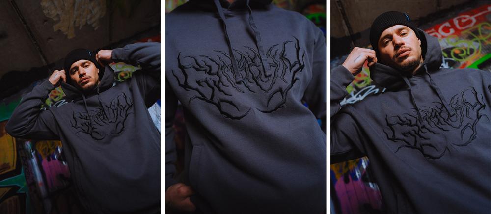 Thorn Hoodie in Grey - GymBeam