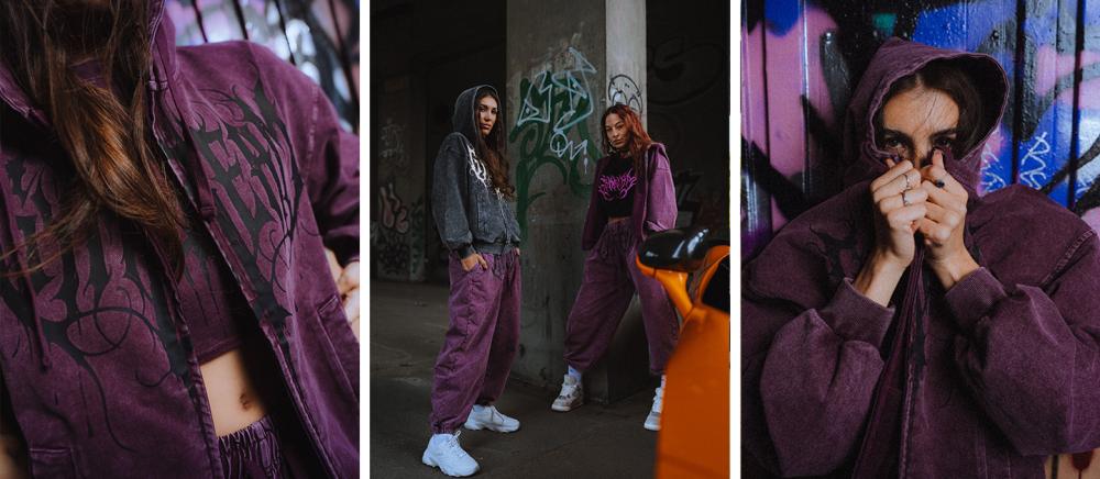 Abyss Hoodie für Frauen in Raisin - GymBeam