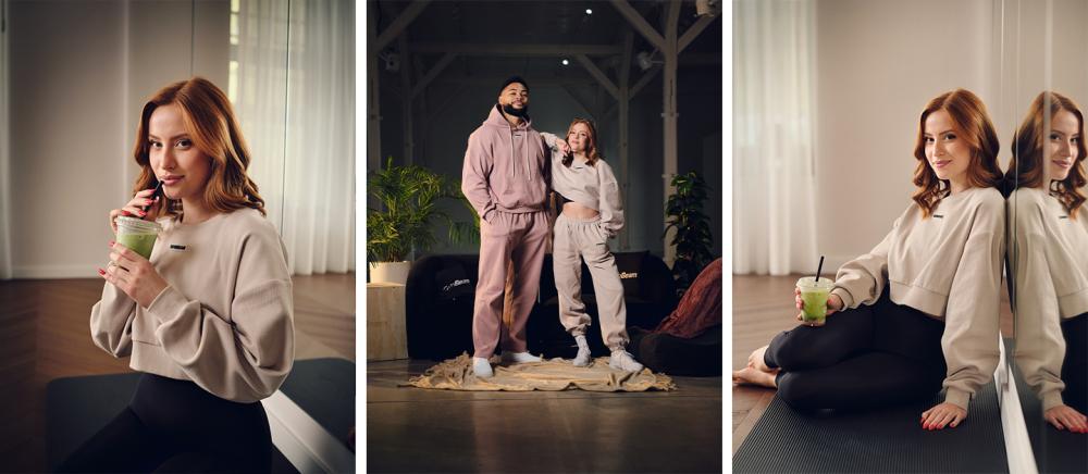 Aura Cropped Sweatshirt für Frauen in Grey - GymBeam