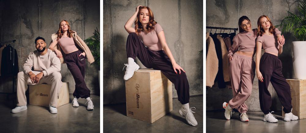 Aura Jogginghose für Frauen in Tee Brown - GymBeam