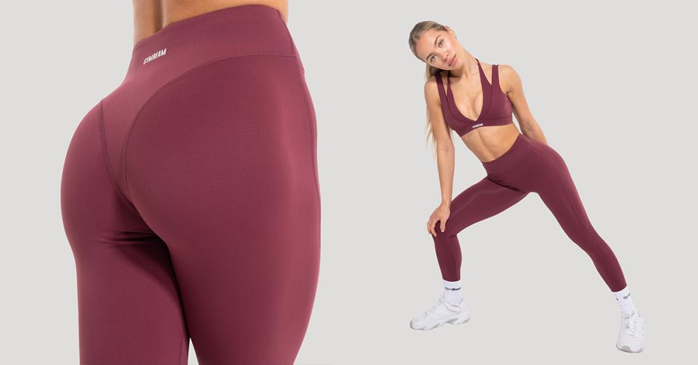 Damen-Leggings Flow Wine – GymBeam