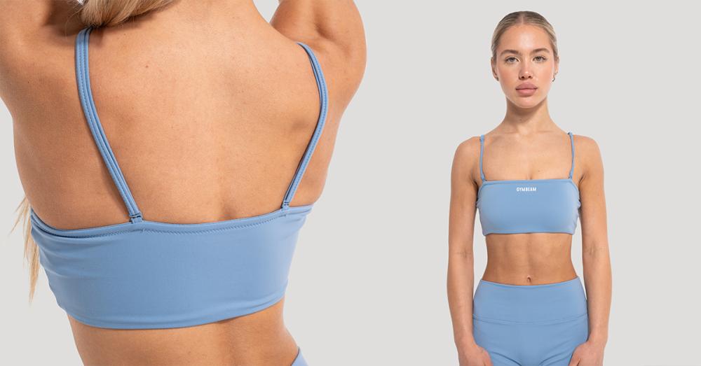 Damen-Sporttop Flow Azure – GymBeam