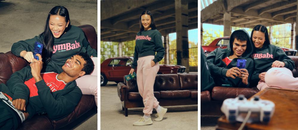 GymBabe Jogginghose in Cherrybloom - GymBeam