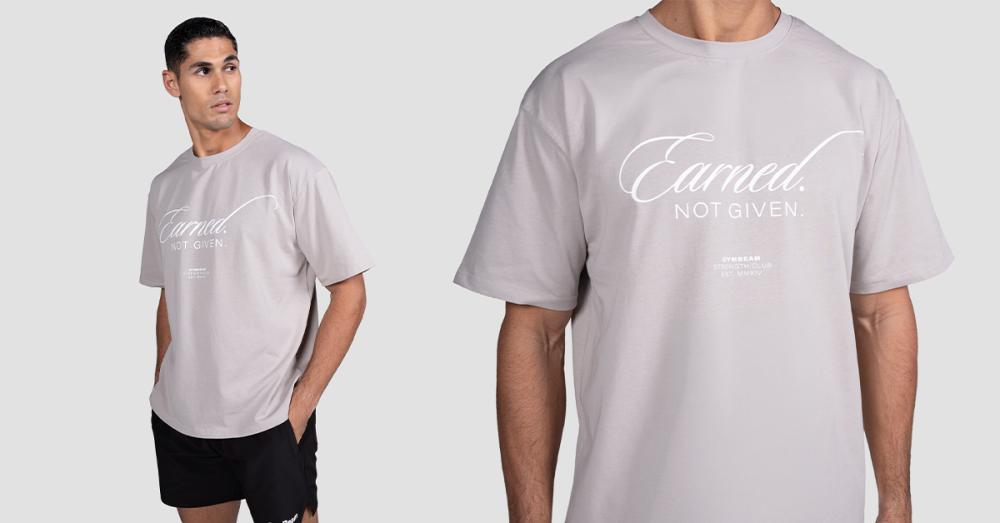 Earned T-Shirt in Gray - GymBeam