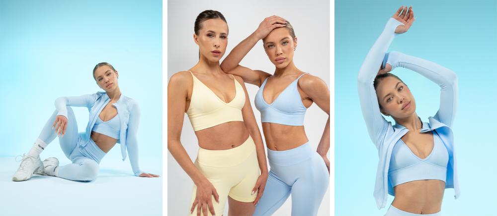 Luma Sport-BH in Baby Blue - GymBeam